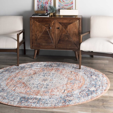 Nuloom Zara Vintage Medallion Area Rug 6ft KKSL05A-R606